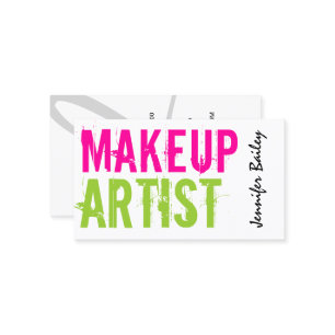 Carte De Visite Maquilleur de caractères gras