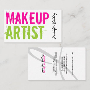 Carte De Visite Maquilleur de caractères gras
