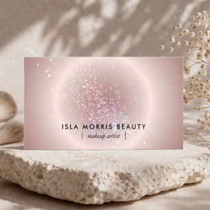 Carte De Visite Maquilleuse Celestial Glow Luxe Blush Rose