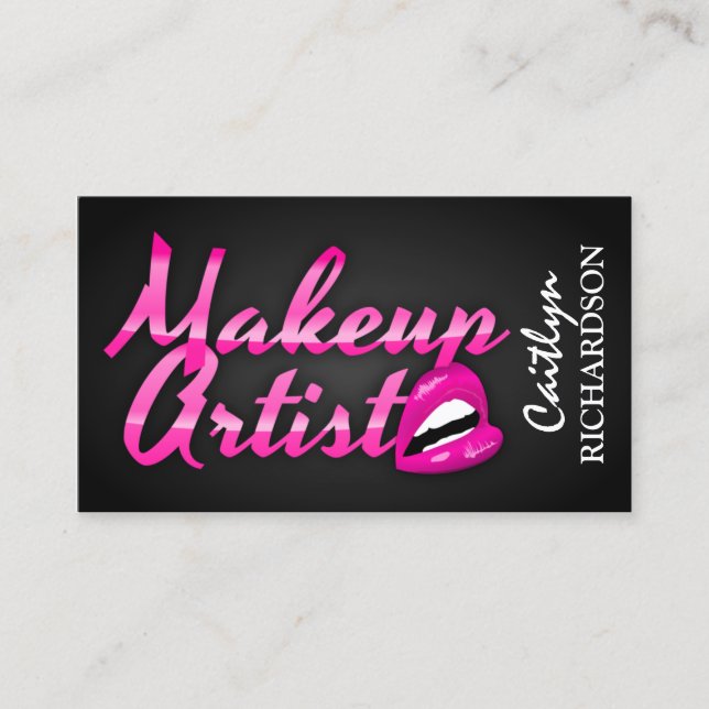 Carte De Visite Maquilleuse Glam Monogram (Devant)
