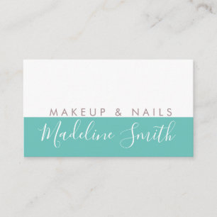 Carte De Visite Maquilleuse Ongles Bloc Tendance Minimaliste