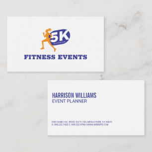 Carte De Visite Marathon de 5K   Événements fitness