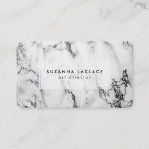 Carte De Visite Marbre blanc