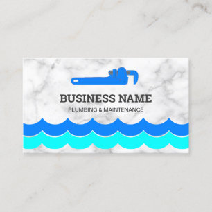 Carte De Visite Marbre blanc de plomberie pour tuyauterie pour plo