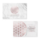 Marbre/Fleur de vie/Faux Rose Gold