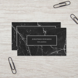 Carte De Visite Marbre gris foncé