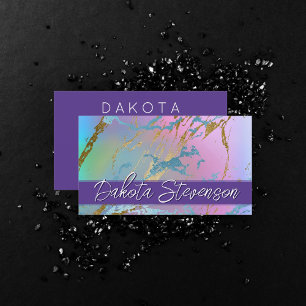 Carte De Visite Marbre millénaire   Marque Rainbow Pastel Ombre