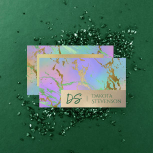 Carte De Visite Marbre millénaire Marque Rainbow Pastel Ombre