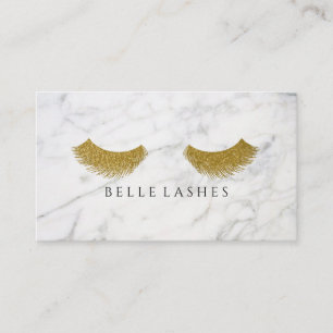 Carte De Visite Marbre moderne de beauté de prolongements de cil