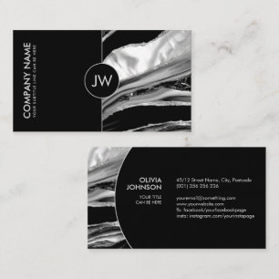 Carte De Visite Marbre noir et Mère de Perle