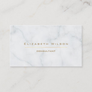 Carte De Visite marbre professionnel élégant clair