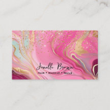 Marbre Rose Luxueux et Paillettes d'Or