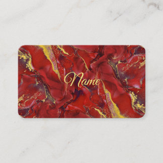 Carte de visite Marbre Rouge