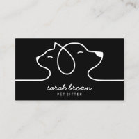 Marchand noir en ligne de chat