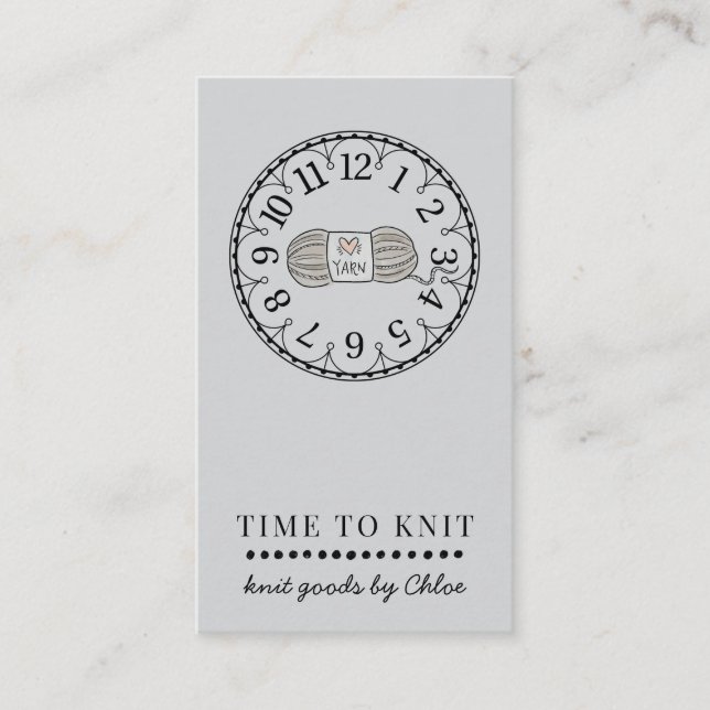 Carte De Visite Marchandises Knit artisanales (Devant)