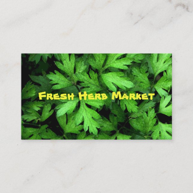 Carte De Visite Marché aux herbes fraîches (Devant)