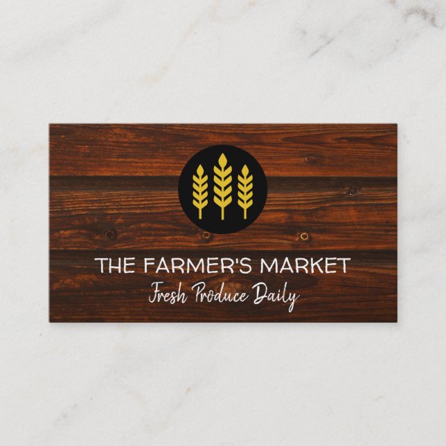 Carte De Visite Marché de producteurs (Devant)