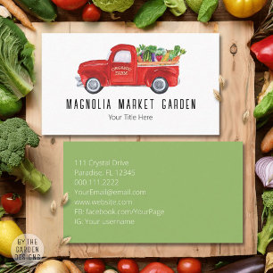Carte De Visite Marché de producteurs de poulet bio légumes du cam