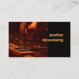 Carte De Visite Maréchal-ferrant faisant une chaussure