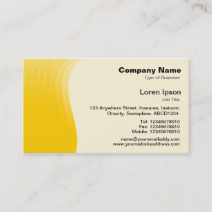 Carte De Visite Marge ondulée v2 - Ambre