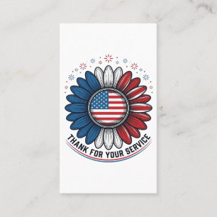 Carte De Visite Marguerite Patriotique Merci Pour Votre Chemise De
