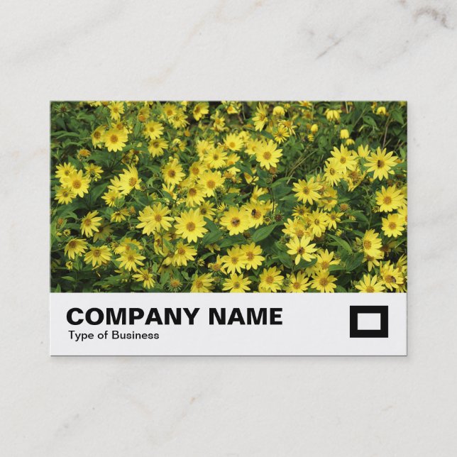 Carte De Visite Marguerites jaunes (Devant)