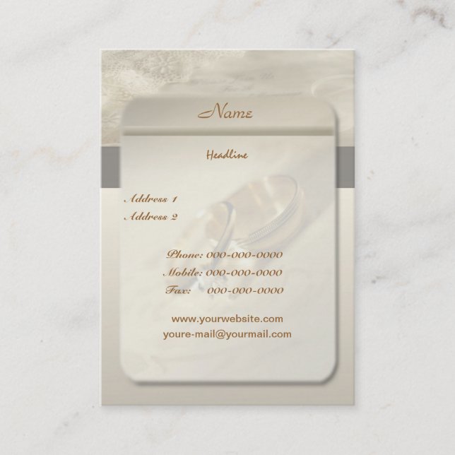 Carte de visite mariage (Devant)