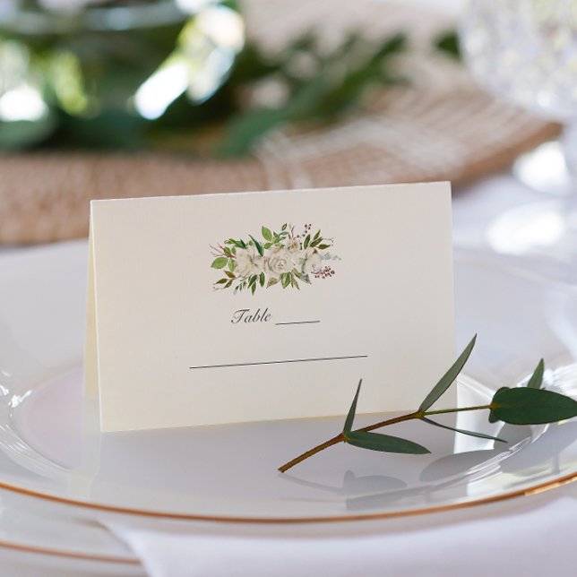 Carte De Visite Mariage botanique du Jardin antique (Créateur téléchargé)