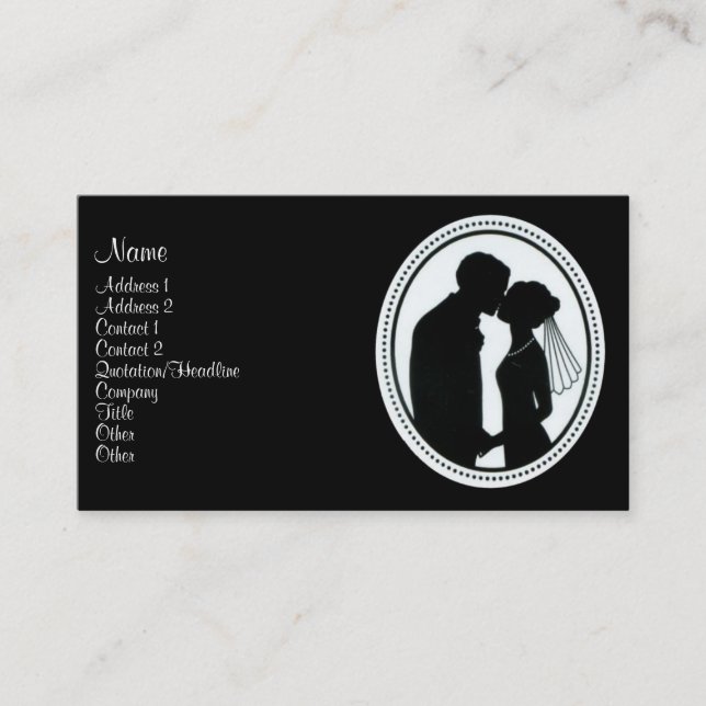Carte De Visite Mariage Cameo (Devant)