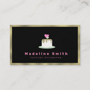 Carte De Visite Mariage Décorateur de gâteau Logo de gâteau Faux G