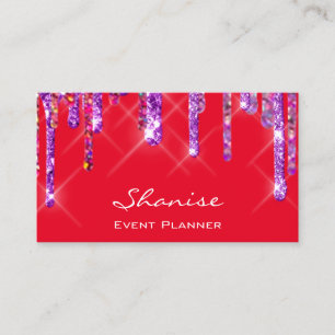 Carte De Visite Mariage Event Planner Violet Drivers Purple Red