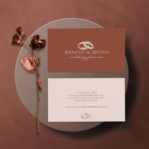 Carte De Visite Mariage Fiançailles en terre cuite bijou ceinture