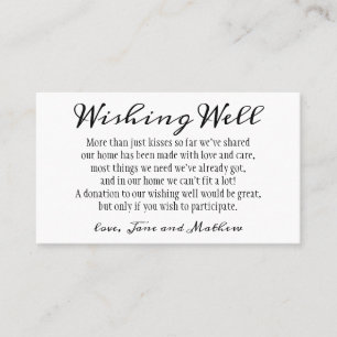 Carte De Visite Mariage minimaliste moderne de script