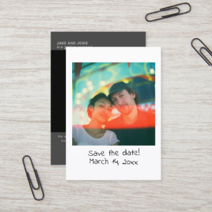 Carte De Visite Mariage photographique instantané enregistrer la d