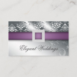 Carte De Visite Mariage Planificateur d'événements Bijoux violet a