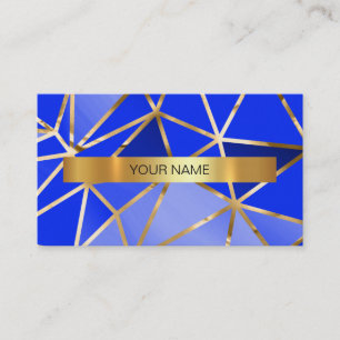Carte de visite marin du bleu de cobalt de