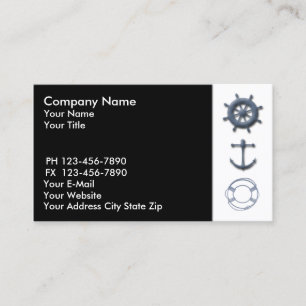 Carte de visite marine