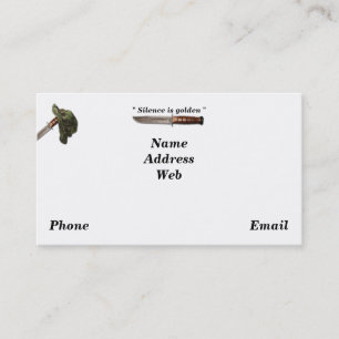 Carte De Visite Marine de l'armée de terre marine marine rangers l