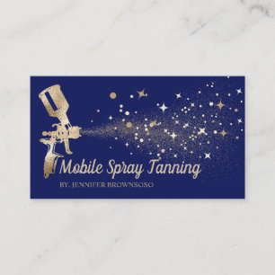 Carte De Visite Marine Star Gold Corps mobile Peinture Tan Spray