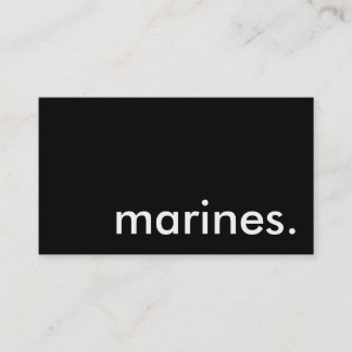 Carte De Visite Marines.