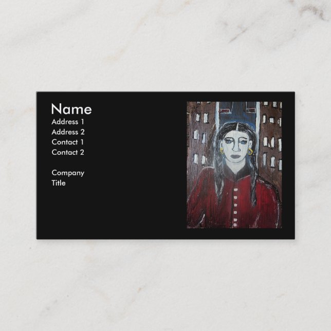 CARTE DE VISITE MARISSA GLITZ DE RIDDLE HEIGHTS (Devant)