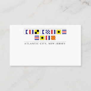 Carte de visite maritime de Atlantic City