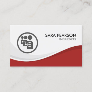 Carte De Visite Marketing de promotion d'influenceur sur Internet