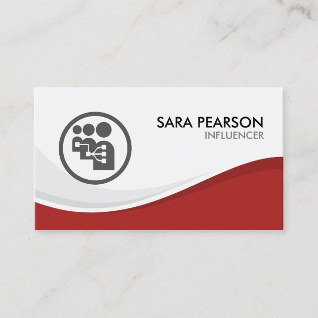 Carte De Visite Marketing de promotion d'influenceur sur Internet  (Devant)
