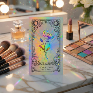 Carte De Visite Marque de Beauté du Tarot Holographique Mystique
