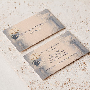 Carte De Visite Marque de bureau d'impôt professionnel