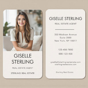 Carte De Visite Marque de professionnel de l'immobilier neutre