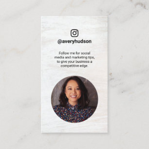 Carte De Visite Marque Instagram Professionnel des médias sociaux