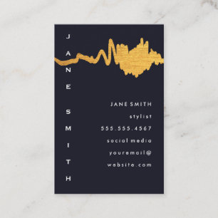 Carte De Visite Marque Luxe Faux Gold Texture
