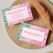 Marque Moderne Pailletée Rose Élégante